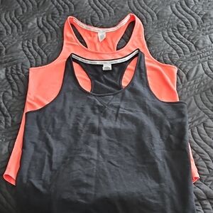 Calvin Klein Black and Coral Women's Tank Top Bundle